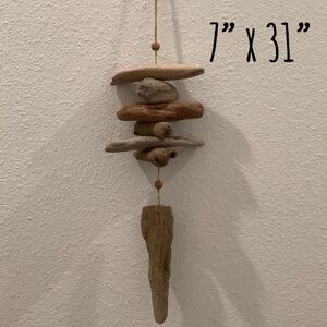 Driftwood Art,  Driftwood Chucky Mobile, Driftwood Coastal Decor,Driftwood